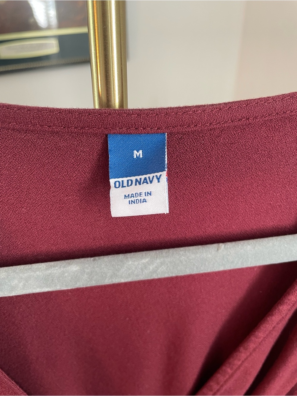Old Navy Burgundy Button-Front Mini Dress - Picture 5 of 7